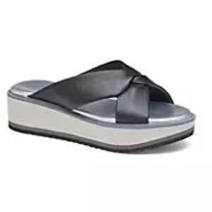 Johnston & Murphy Grace Cross Strap Platform Slide Sandals